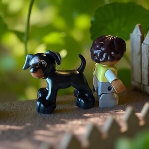 LEGO Duplo Creative Building Toys Boy & His Dog Replacement Mini Figures 2" A15